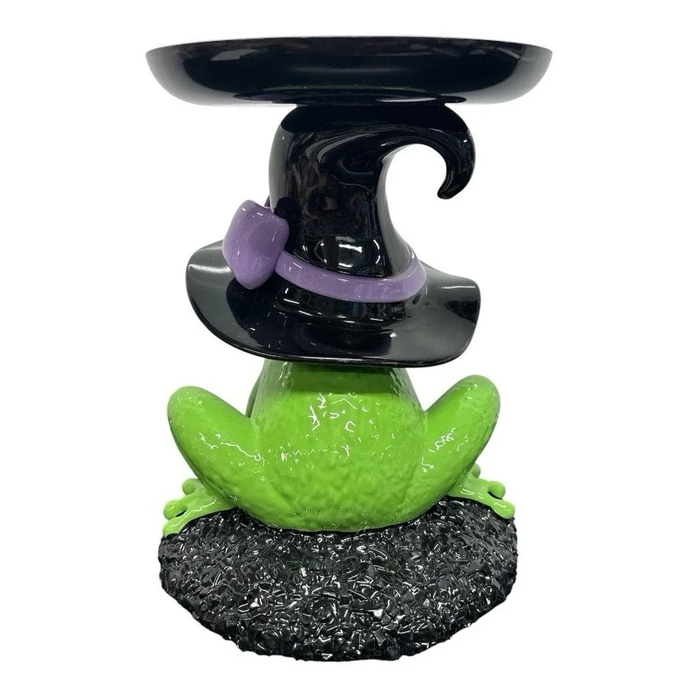 Bath & Body Works Magical Frog Witch Hat 3-Wick Candle Holder Pedestal 2025‎ NEW